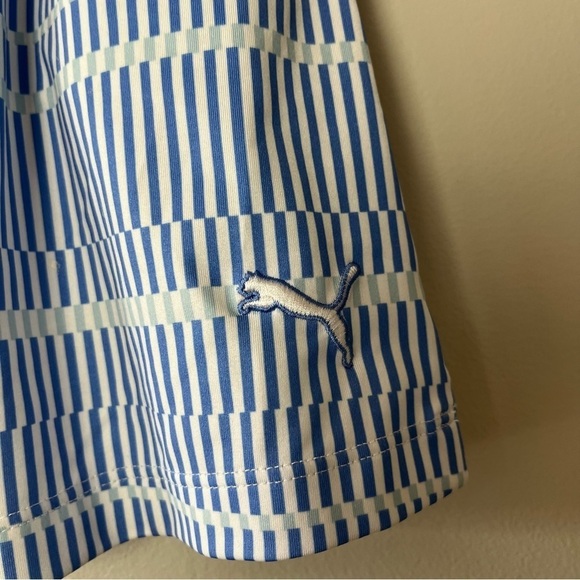 Puma White and Blue Striped Athletic Skort XS - Picture 3 of 13